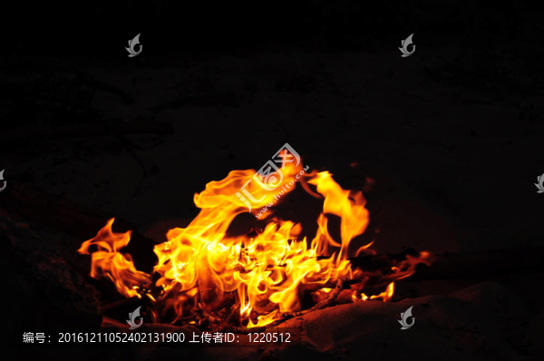 燃燒的火
