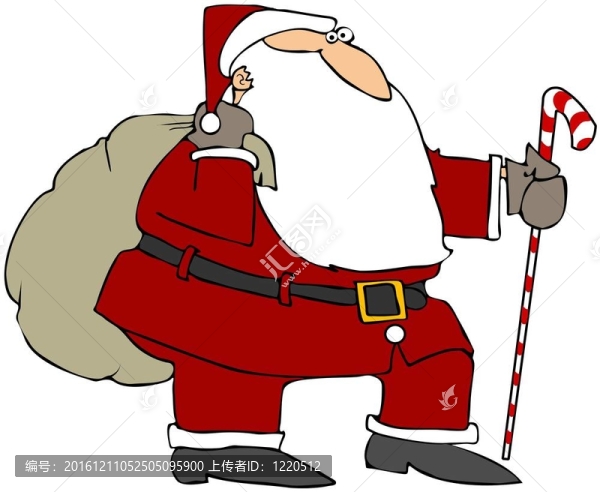 帶手杖的圣誕老人