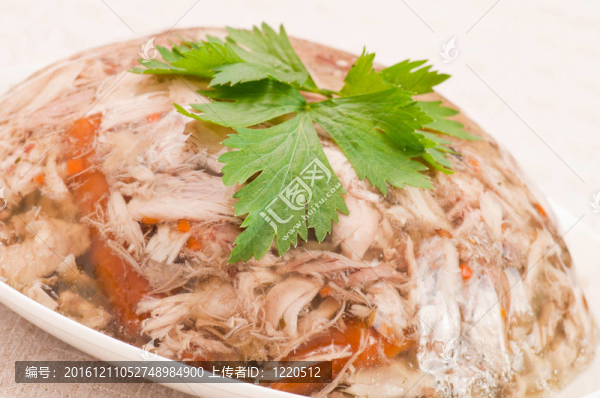 裝飾與雞肉凍