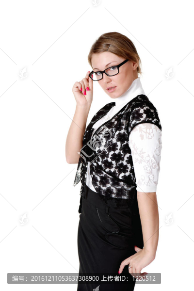 戴眼鏡的漂亮女孩