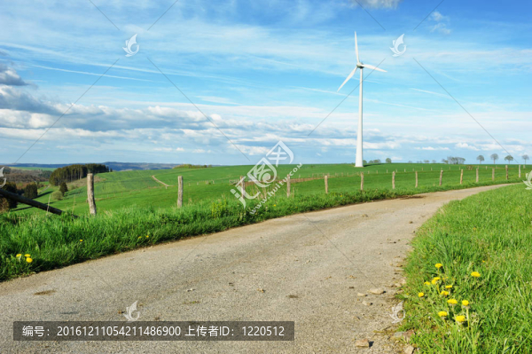 鄉(xiāng)村公路與風(fēng)力渦輪機(jī)的生態(tài)景觀