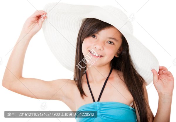 戴帽子的女孩