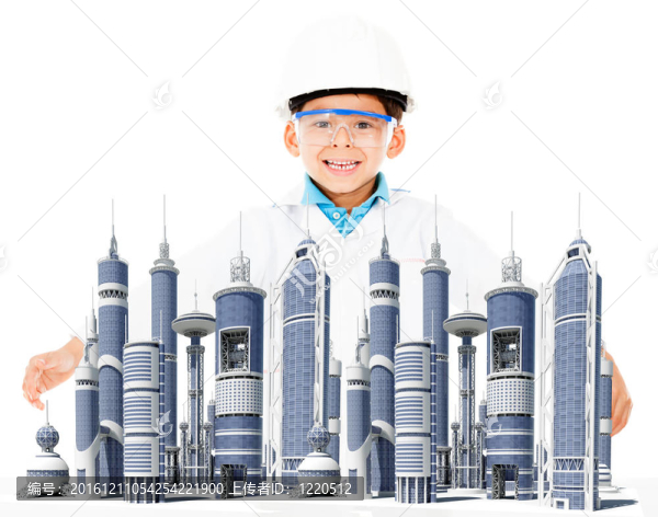 男孩與現代城市
