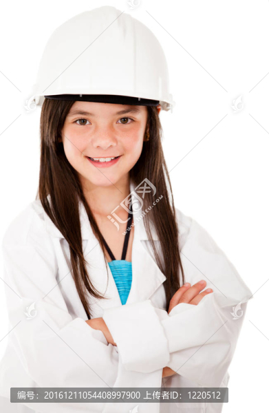戴頭盔的女孩