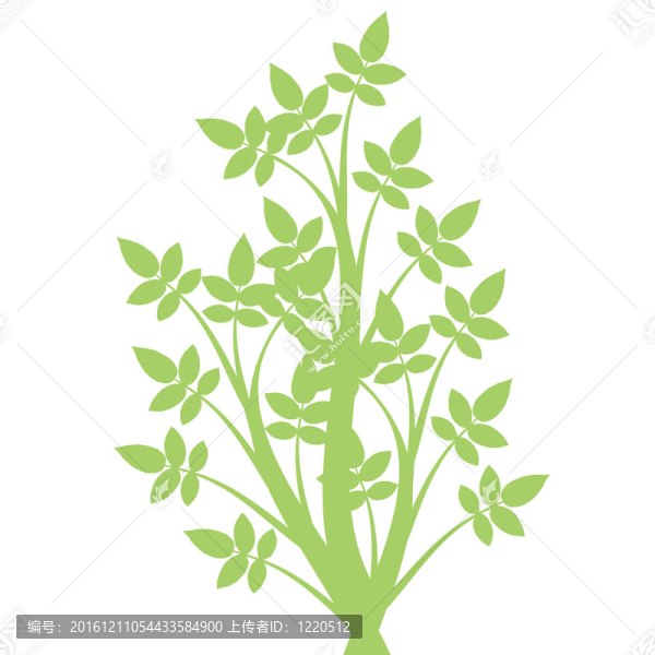 藝術(shù)之樹的剪影