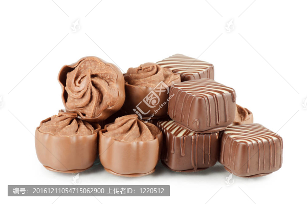 美味的糖果從牛奶巧克力