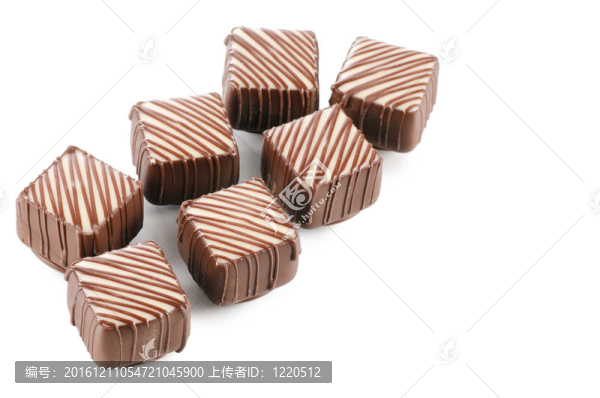 美味的糖果從牛奶巧克力