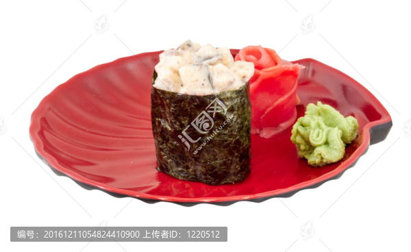 香料醬熏鰻魚壽司鰻魚與W片分離