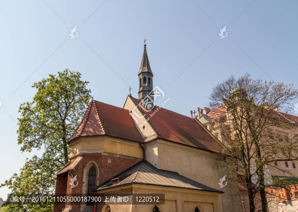 克拉科夫歷史建筑。波蘭