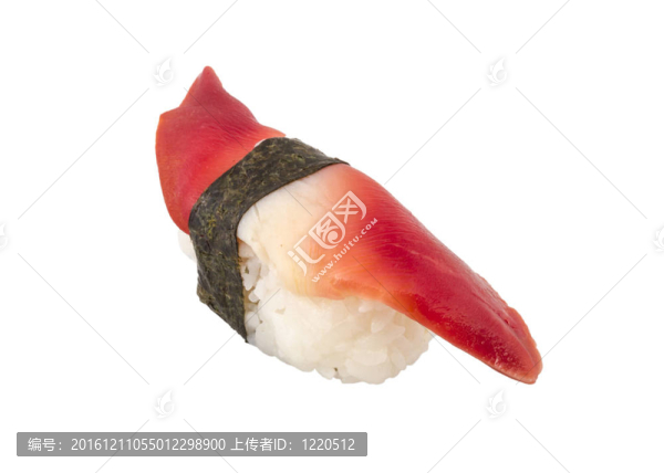 Hokkigai,Mollusc,sushi在白色背景