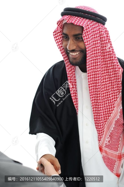 中東商界人士握手