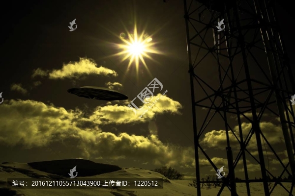 飛碟與通訊塔