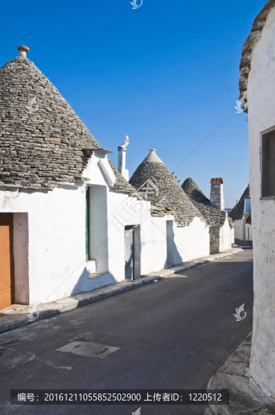 Alberobello,s,Trulli。普利亞。意大利.
