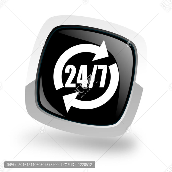 24,/,7服務圖標