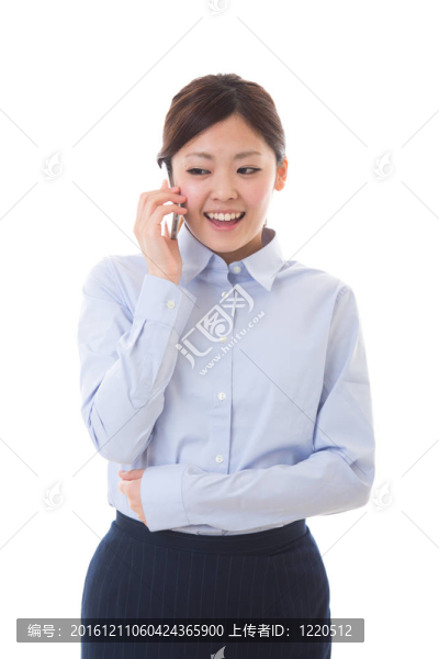 年輕的女商人的電話