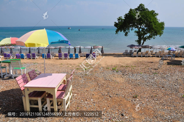 沙灘和大海