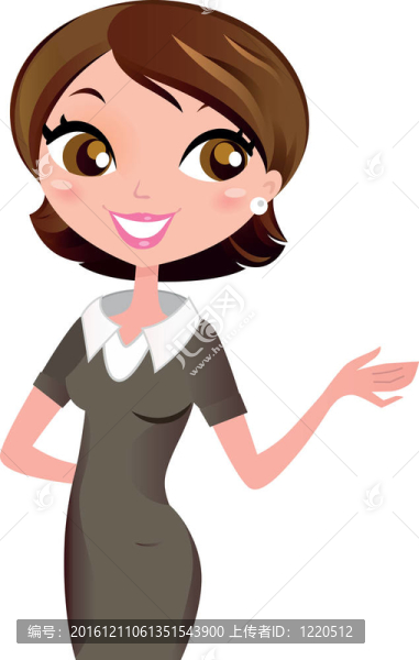 商業(yè)生涯女性孤立在白色