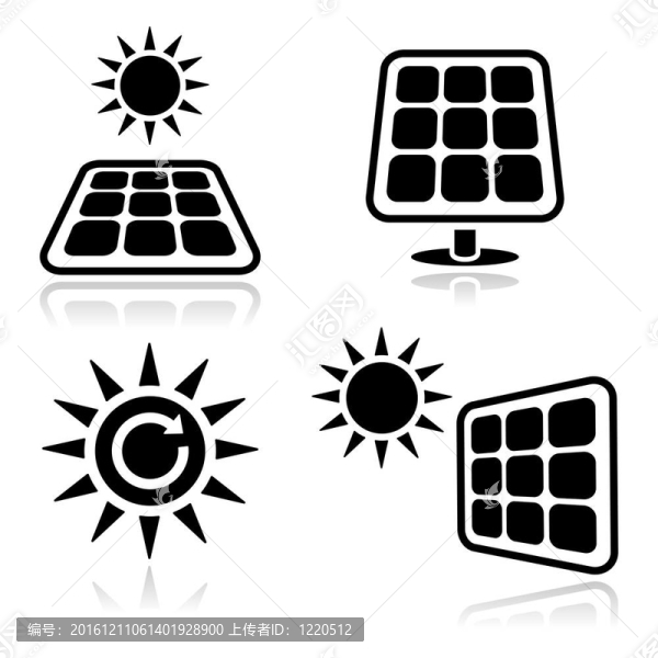 太陽能電池板的圖標(biāo)