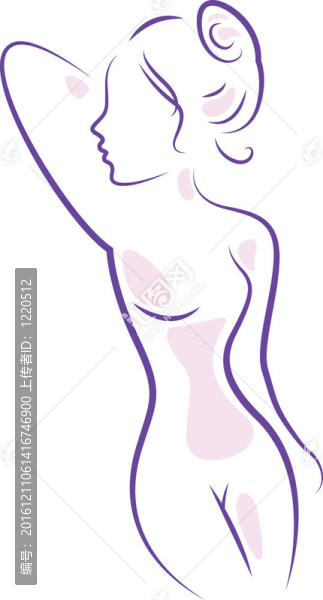 摘要溫泉女子身體孤立的白色