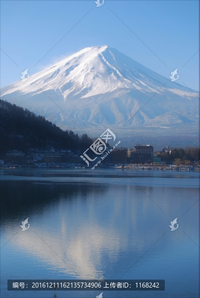 日本富士山湖光山色
