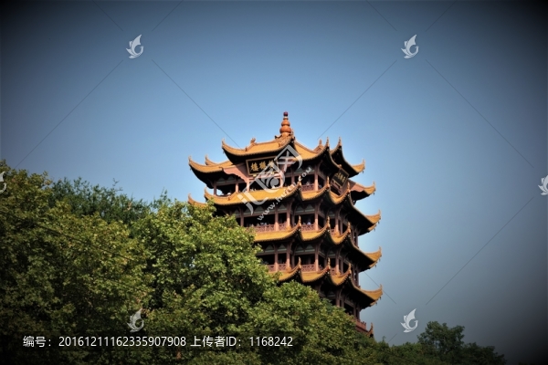 湖北省武漢市著名景點(diǎn)黃鶴樓