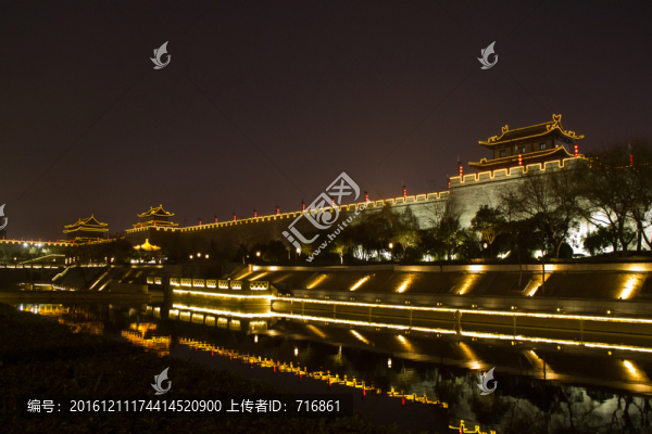 西安城墻夜景