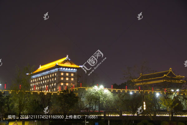 西安永寧門箭樓夜景
