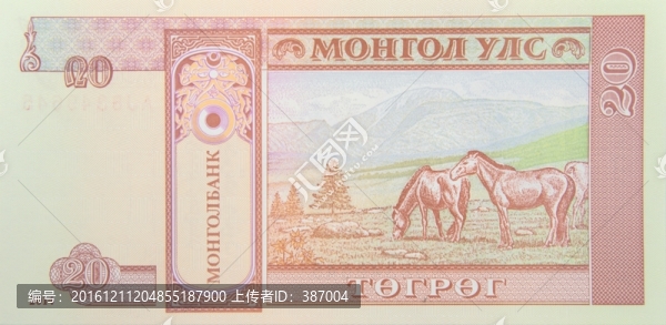 蒙古貨幣,圖格里克20元