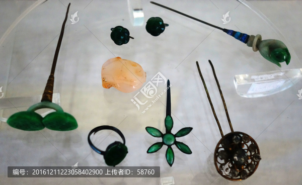 翠首飾,清代