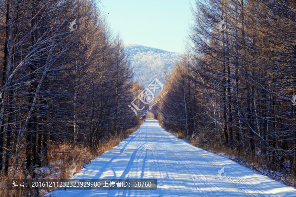 山林雪路