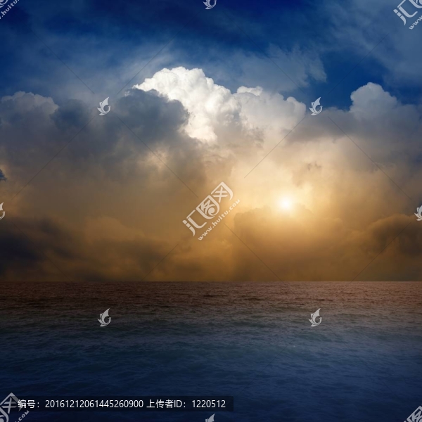 海上日落