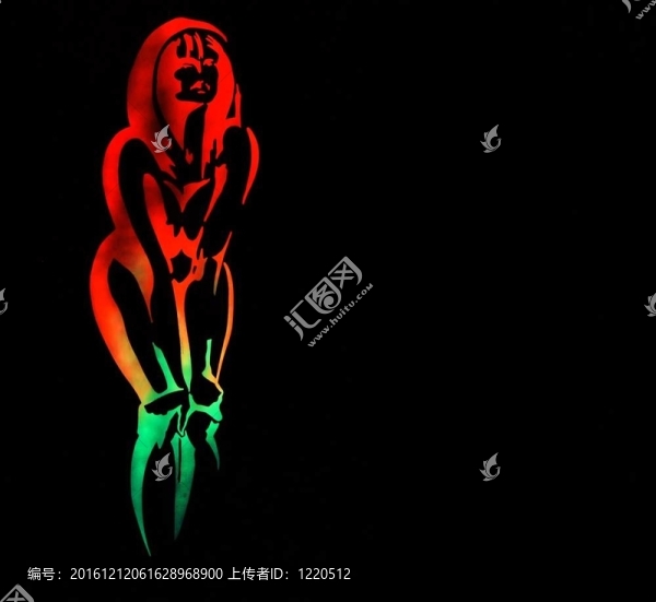 涂鴉年輕女性涂鴉