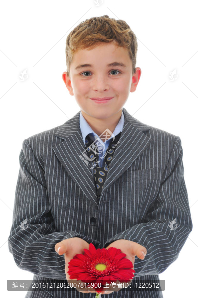 男孩花