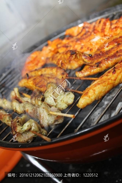 不同的烤肉