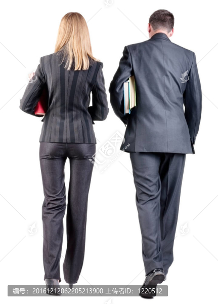 步行商業(yè)團(tuán)隊(duì)的背影