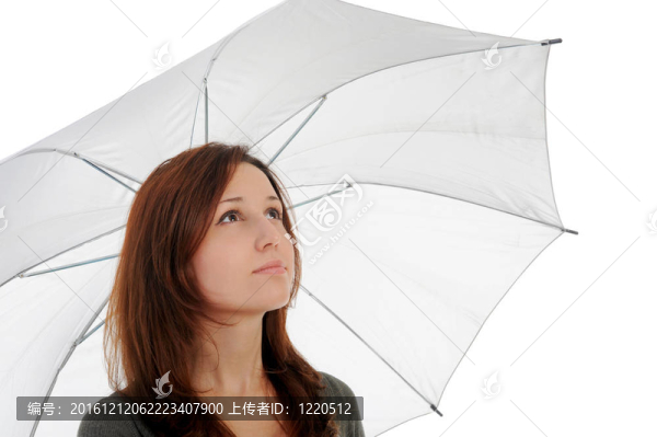 商人用傘的形象