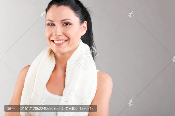 運動的女人