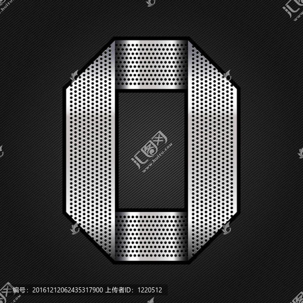 字母金屬鉻絲帶