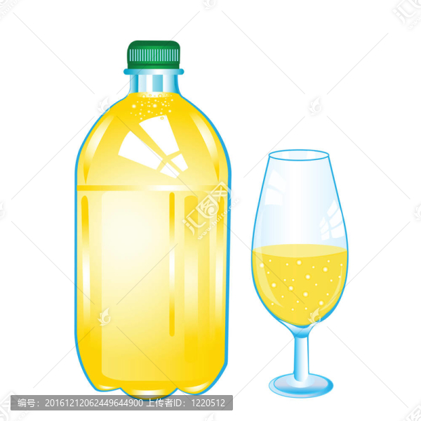 塑料瓶中的碳酸水