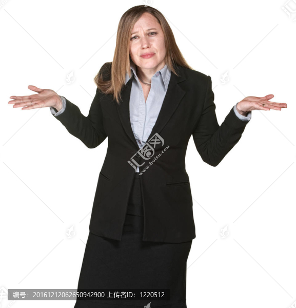 困惑的女商人