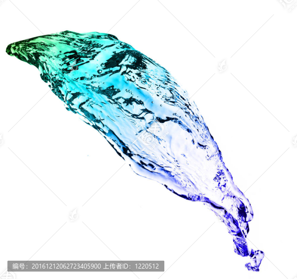 顏色飛濺的水