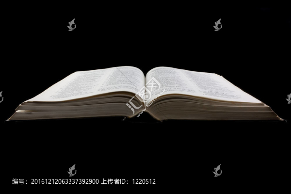 打開的書