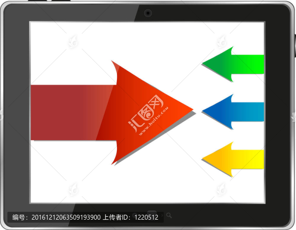 平板電腦與業(yè)務(wù)增長圖隔離
