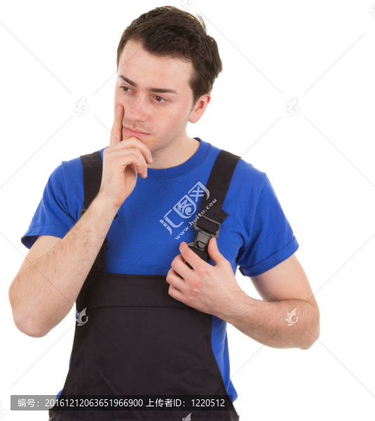 工人在思想