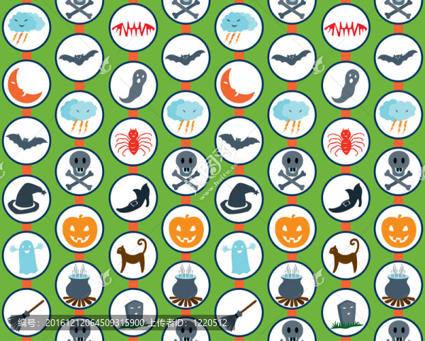 萬(wàn)圣節(jié)Pattern,Green