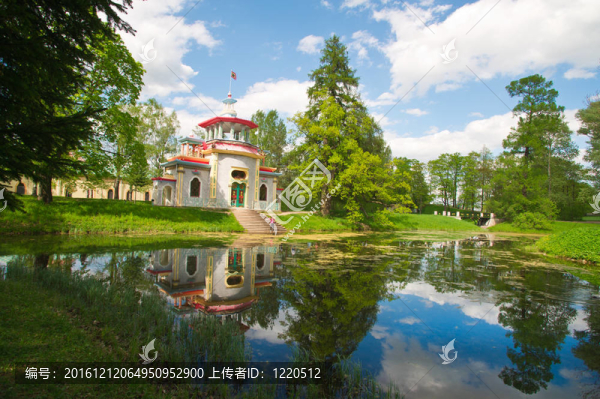 在Cathering公園附近的湖邊建筑