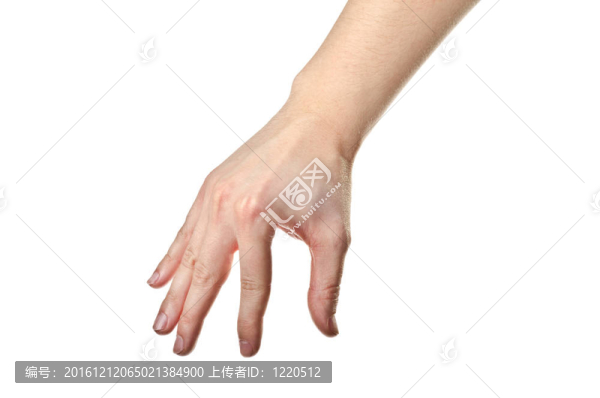 手指拿著看不見的東西