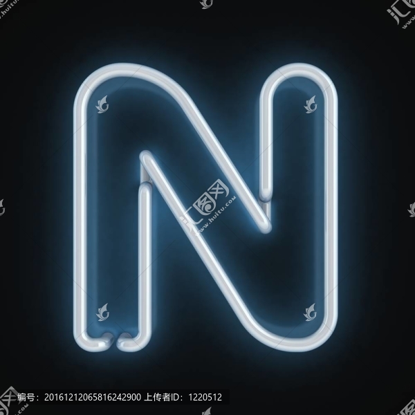霓虹字體字母