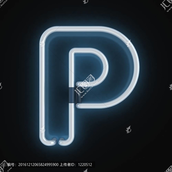 霓虹字體字母