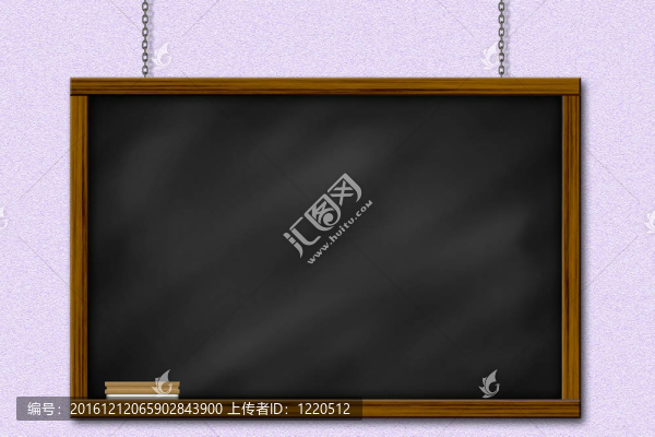 黑板黑板框和紫色的墻刷掛B